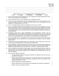 Form OP-110250 Attachment A Telework Self-assessment Survey - Oklahoma, Page 4
