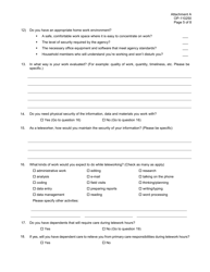 Form OP-110250 Attachment A Telework Self-assessment Survey - Oklahoma, Page 5