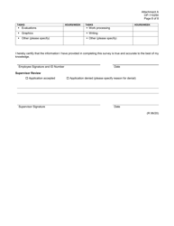 Form OP-110250 Attachment A Telework Self-assessment Survey - Oklahoma, Page 8
