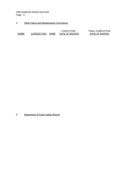 Form OP-160301A Pre-pardon Investigation - Oklahoma, Page 4