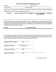 Document preview: Form OP-160901B Notice of Finding of Probable Cause - Oklahoma