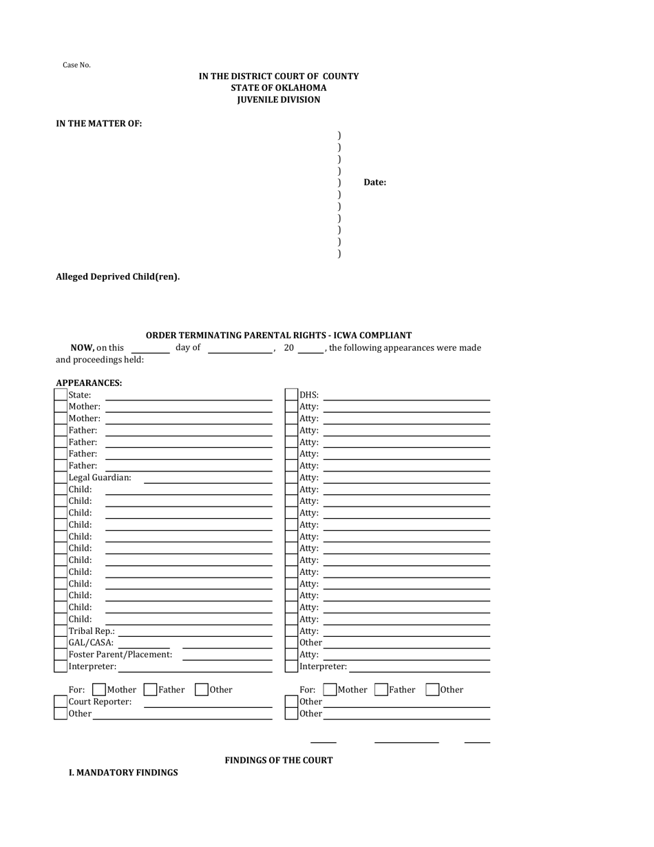 Printable Voluntary Termination Of Parental Rights Form Texas 2020 2022 