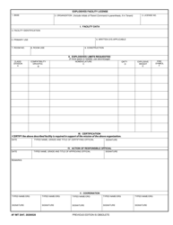 Document preview: AF IMT Form 2047 Explosives Facility License