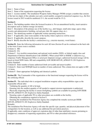 AF IMT Form 2047 Explosives Facility License, Page 3