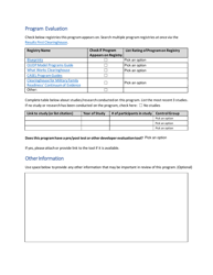 New Prevention Program Request Form - Pennsylvania, Page 2