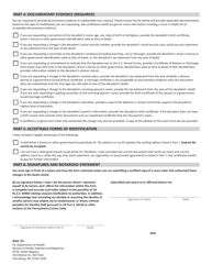 Form HD002191 Request to Amend a Death Record - Pennsylvania, Page 2