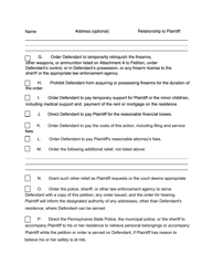 Petition for Protection From Abuse - Pennsylvania, Page 6