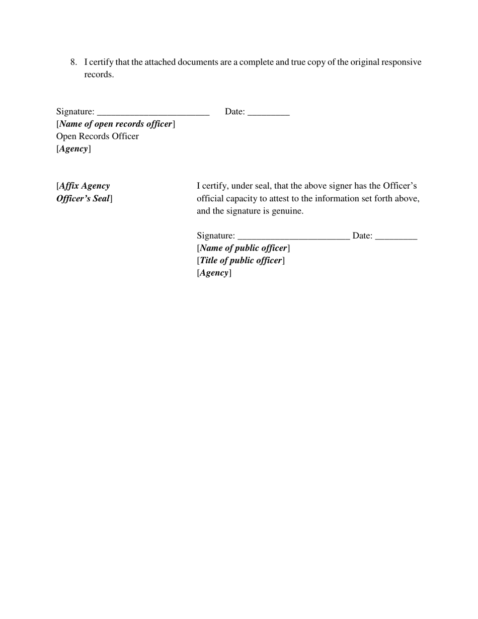 Certifying Records Under the Rtkl - Pennsylvania, Page 3