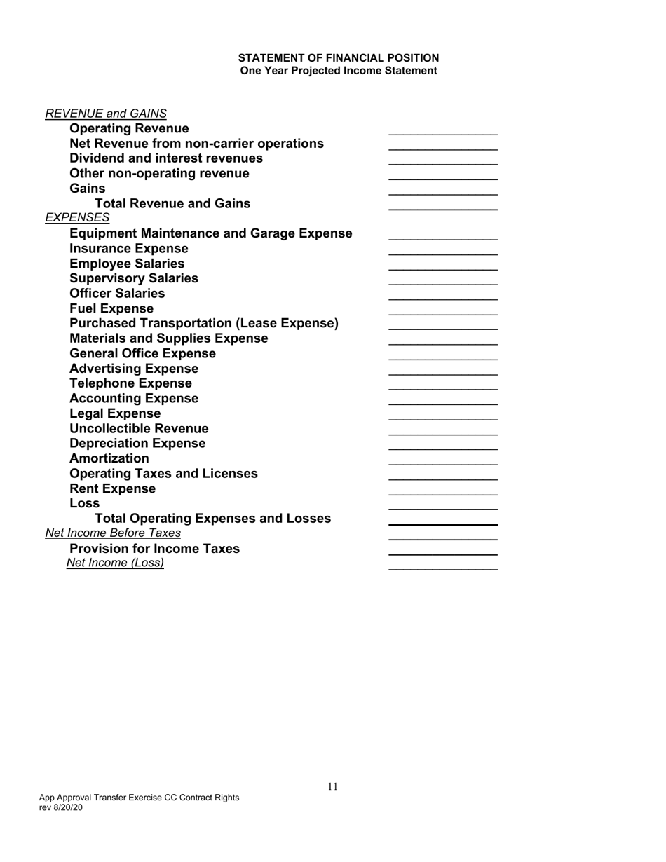 Application for Approval of Transfer and Exercise of Common Carrier or Contract Rights - Pennsylvania, Page 12