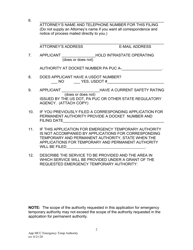 Emergency Temporary Authority Application - Pennsylvania, Page 4