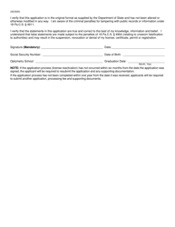 Reactivation Application - Pennsylvania, Page 5
