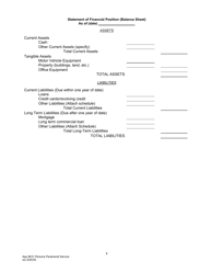 Application for Motor Common Carrier of Persons in Paratransit Service - Pennsylvania, Page 10