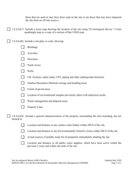 Site Investigation Report (Sir) Checklist - Rhode Island, Page 2