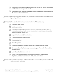 Site Investigation Report (Sir) Checklist - Rhode Island, Page 3