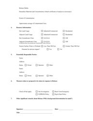 Hazardous Material Release Notification Form - Rhode Island, Page 2
