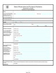 Application for Manager Certified in Food Safety - Rhode Island, Page 3