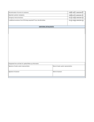 Center for Drinking Water Quality Natural Disaster Incident Response Form - Rhode Island, Page 4