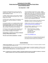 Form 4264A Rhode Island Economic Development Corporation Project Status - Annual Employee Report - Rhode Island, Page 2