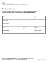 Form 353 Certificate of Cancellation - Foreign Limited Partnership - Rhode Island, Page 3