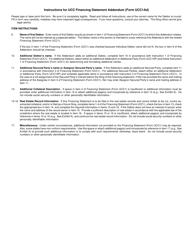 Form UCC1AD Ucc Financing Statement Addendum - Rhode Island, Page 3