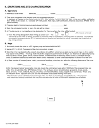DHEC Form 3114 (MR-4001GP1) Notice of Intent for Coverage Under a General Mine Operating Permit - Gp1 - South Carolina, Page 2