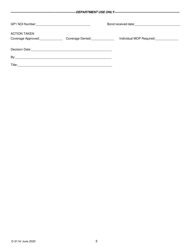 DHEC Form 3114 (MR-4001GP1) Notice of Intent for Coverage Under a General Mine Operating Permit - Gp1 - South Carolina, Page 5