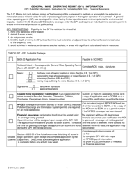 DHEC Form 3114 (MR-4001GP1) Notice of Intent for Coverage Under a General Mine Operating Permit - Gp1 - South Carolina, Page 6