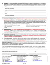 Form MH-4385 Initial Application for License to Operate a Facility and/or Service Providing Mental Health, Substance Abuse, or Personal Support Services - Tennessee, Page 3