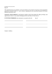 Form ROW-N-30-OAS-STRUCTURE ONLY Quitclaim Deed - Oas Structure Only - Texas, Page 2