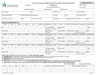 Document preview: Form MCD-356 Texas International Registration Plan Apportioned Application - Texas