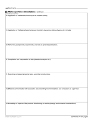 Form ENLS-651-012 Engineer-In-training Experience and Verification - Washington, Page 2