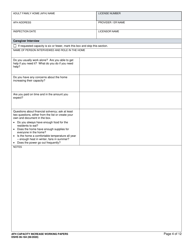 DSHS Form 06-184 Afh Capacity Increase Working Papers - Washington, Page 4