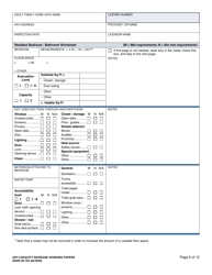 DSHS Form 06-184 Afh Capacity Increase Working Papers - Washington, Page 6