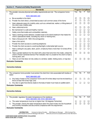 DSHS Form 09-995 Companion Home Certification Evaluation - Washington, Page 5
