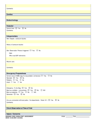 DSHS Form 10-339 Nursing Care Consultant Assessment - Washington, Page 5