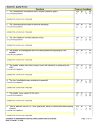 DSHS Form 10-639 Overnight Planned Respite Services (Oprs) Certification Evaluation - Washington, Page 12