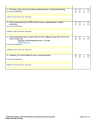 DSHS Form 10-639 Overnight Planned Respite Services (Oprs) Certification Evaluation - Washington, Page 13