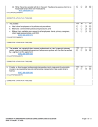 DSHS Form 10-639 Overnight Planned Respite Services (Oprs) Certification Evaluation - Washington, Page 4