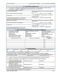 DSHS Form 14-001 Application for Cash or Food Assistance - Washington, Page 5