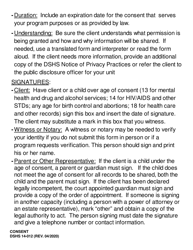 DSHS Form 14-012 Consent (Large Print) - Washington, Page 8