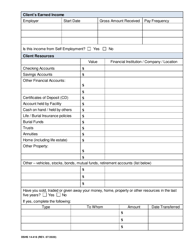 DSHS Form 14-416 Eligibility Review for Long Term Services and Supports - Washington, Page 2