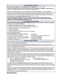 DSHS Form 14-439 Washington State Combined Application Program (Washcap) Application - Washington, Page 2