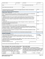 DSHS Form 15-508 Consent and Service Agreement (Developmental Disabilities Administration) - Washington, Page 3