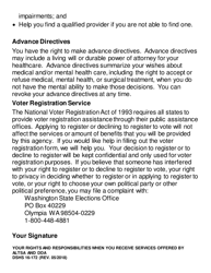 DSHS Form 16-172 Your Rights and Responsibilities When You Receive Services Offered by Aging and Disability Services Administration and Developmental Disabilities Administration (Large Print) - Washington, Page 4