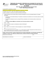 DSHS Form 27-122 Hcs / Aaa / Dda Individual Provider Contractor Intake - Washington (Portuguese), Page 4