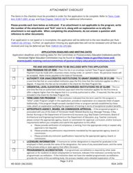 Form HE-0020 Application for a New Program - Tennessee, Page 3