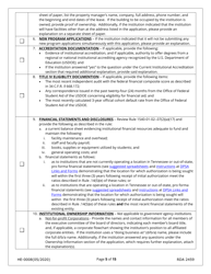 Form HE-0008 Application for Initial Authorization of a Postsecondary Educational Institution - Tennessee, Page 5