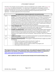 Form HE-0022 Program Revision and Status Change Notification - Tennessee, Page 3