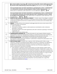 Form HE-0005 Application for Optional Expedited Authorization (Oea) - Tennessee, Page 4