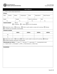 Form K-905-2403 Medical, Dental, Vision, Hearing, or Behavioral Health Appointment - Texas, Page 6
